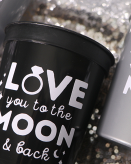 Love You To The Moon Cups