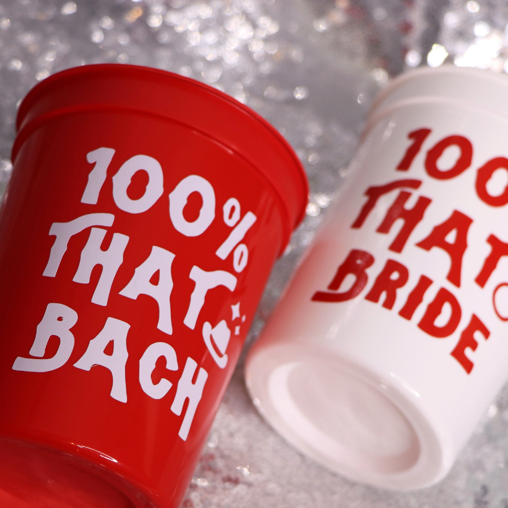 100% That Bride & Bach Cups